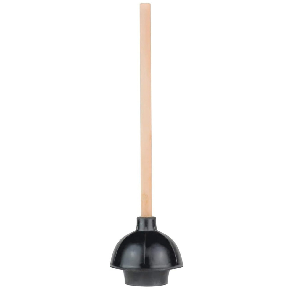 Heavy Duty Toilet Plunger With Double Thrust Suction, Long Wooden Handle, Bathroom And Sink Clog Remover 9001264753467