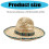 Mexico Festival Straw Hat With Ethnic-M Straw hat colored ed 4