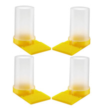 4Pcs Bee Feeder for Beehives with AntiDrowning Water Design, Durable Beekeeping Entrance Cups