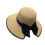 Bowknot Straw Hat Sunproof Hat Fisherman Hat Summer-Khaki 1