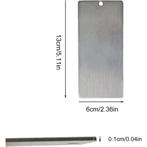 Snowboard Wax Scraper, Stainless Steel Snowboard Tool, Surf Wax Scraper 1