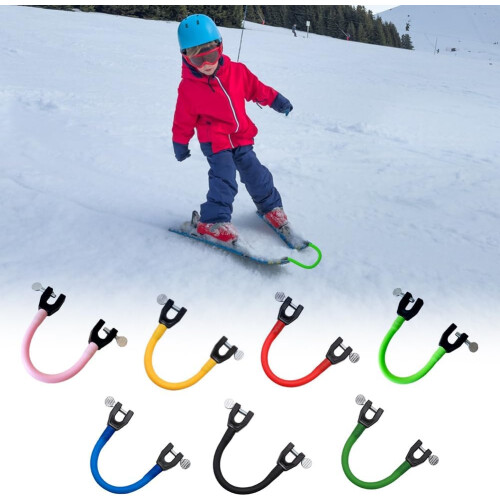 Ski Tip Connector for , Ski Training Aid Teaches Speed Control Green 1