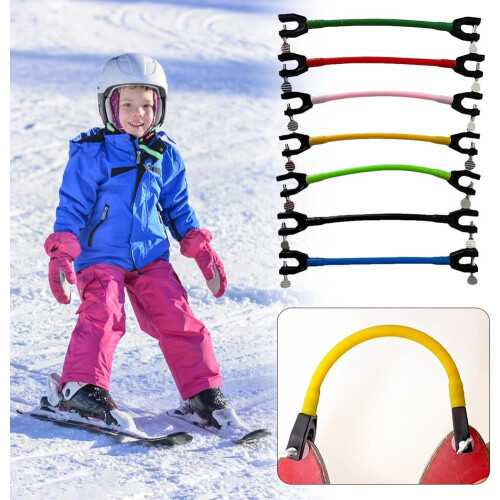 Ski Tip Connector for , Ski Training Aid Teaches Speed Control Green 2