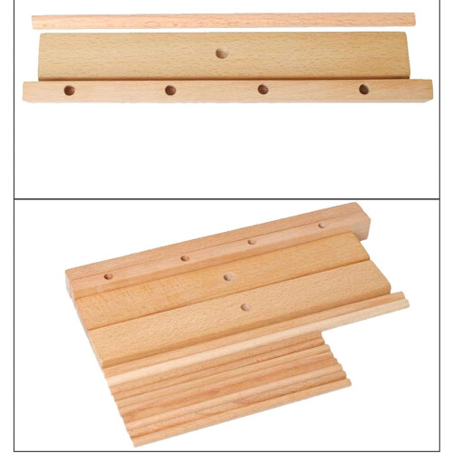 Pasta Dryer Rack, Foldable Wooden Pasta Drying Stand, Kitchen Storage Rack 2
