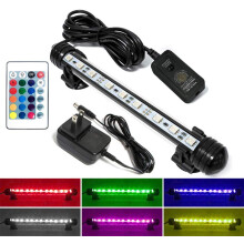 Lampada sommergibile per acquario, modalità luce blu/bianca, luce più brillante per acquario, vetro acrilico impermeabile, uso universale (colori