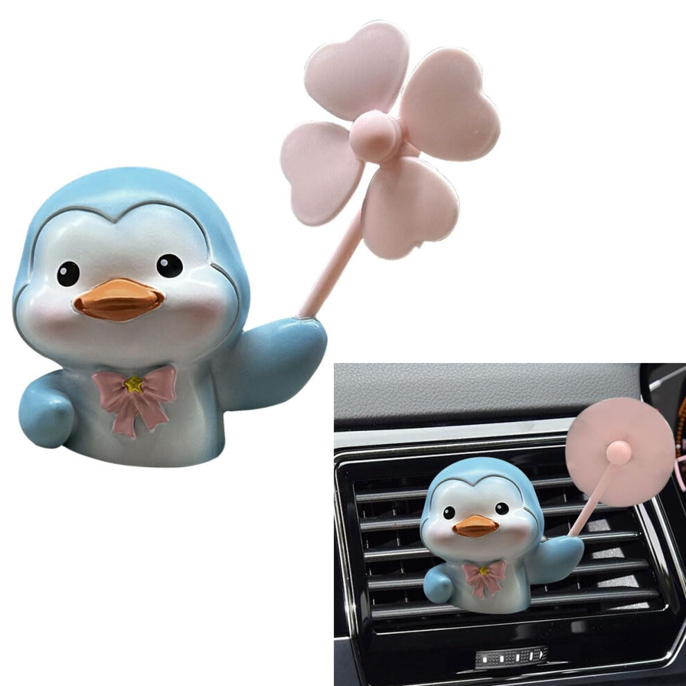 Penguin Car Air Freshener Vent Clip With Rotating Windmill Diffuser, Cute Animal Car Vent Decoration 9001264756031