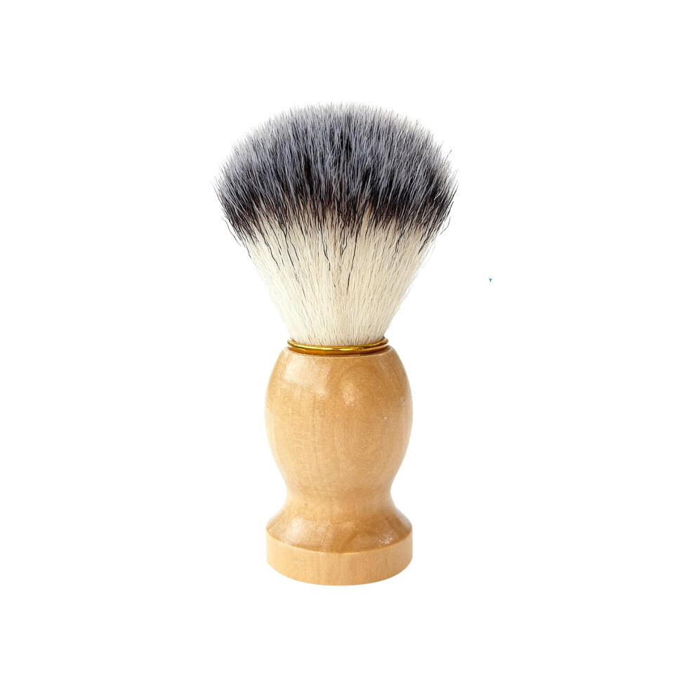 Cream Shaving Brush With Veganfriendly Synthetic Bristles, Ergonomic Handle For Wet Shaving