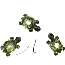 Dekorative Lichterkette mit Schildkrötenmotiv, Lichterkette im Ozean-Stil für drinnen und draußen, flexibler Silberdraht für einen kreativen