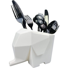 Égouttoir à couverts éléphant mignon, porte-brosse à dents pivotant à 360, plastique de qualité supérieure, accessoire multifonctionnel