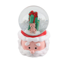 Durable Wear Proof Christmas Snow Globe with Color Changing Lights and Musical Features, Santa Claus Design Lighted Snow Globe for Holiday Home Décor