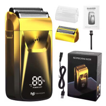 Electric Foil Shaver for Men Waterproof Cordless Ultra Close Rechargeable Bald Head Razor