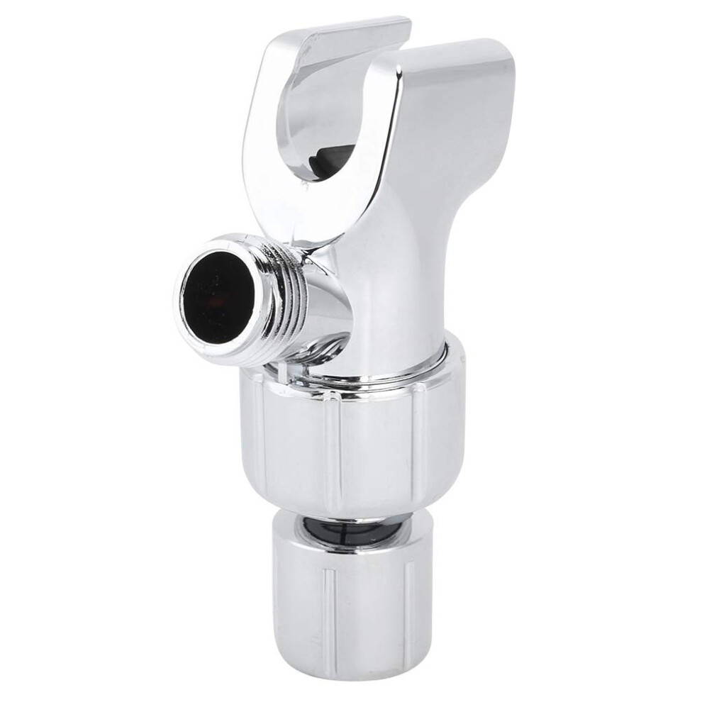 Adjustable Handheld Shower Head Bracket With Diverter Valve, Electroplated Abs Holder For Bathroom Hose Sets 9323874715056