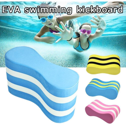 Swimming Pull Float, Water Exercise Pull Buoy, 5Layer Pull Buoy Leg Float, Swimming Leg Float, Training Float, Swim Board, Kick Yellow, Black 1 Stpck 1