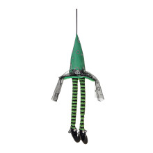 Chapéu de Mago Assustador Iluminado com Tema de Halloween, Luzes LED a Bateria, Fácil de Pendurar, Enfeite para Ambientes Internos e Externos, Cria