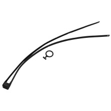 Sujetador autoblocante ajustable para exteriores, plástico de alta calidad, brida flexible para cables, ligera y cómoda de usar.