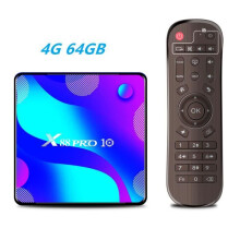 Prise UE - 4G 64 Go - Boîtier TV intelligent X88 PRO 10 Android 11, RK3318 HDR + 2,4 Go de ROM, 4K, 3D, Wi-Fi 5,8 Go et