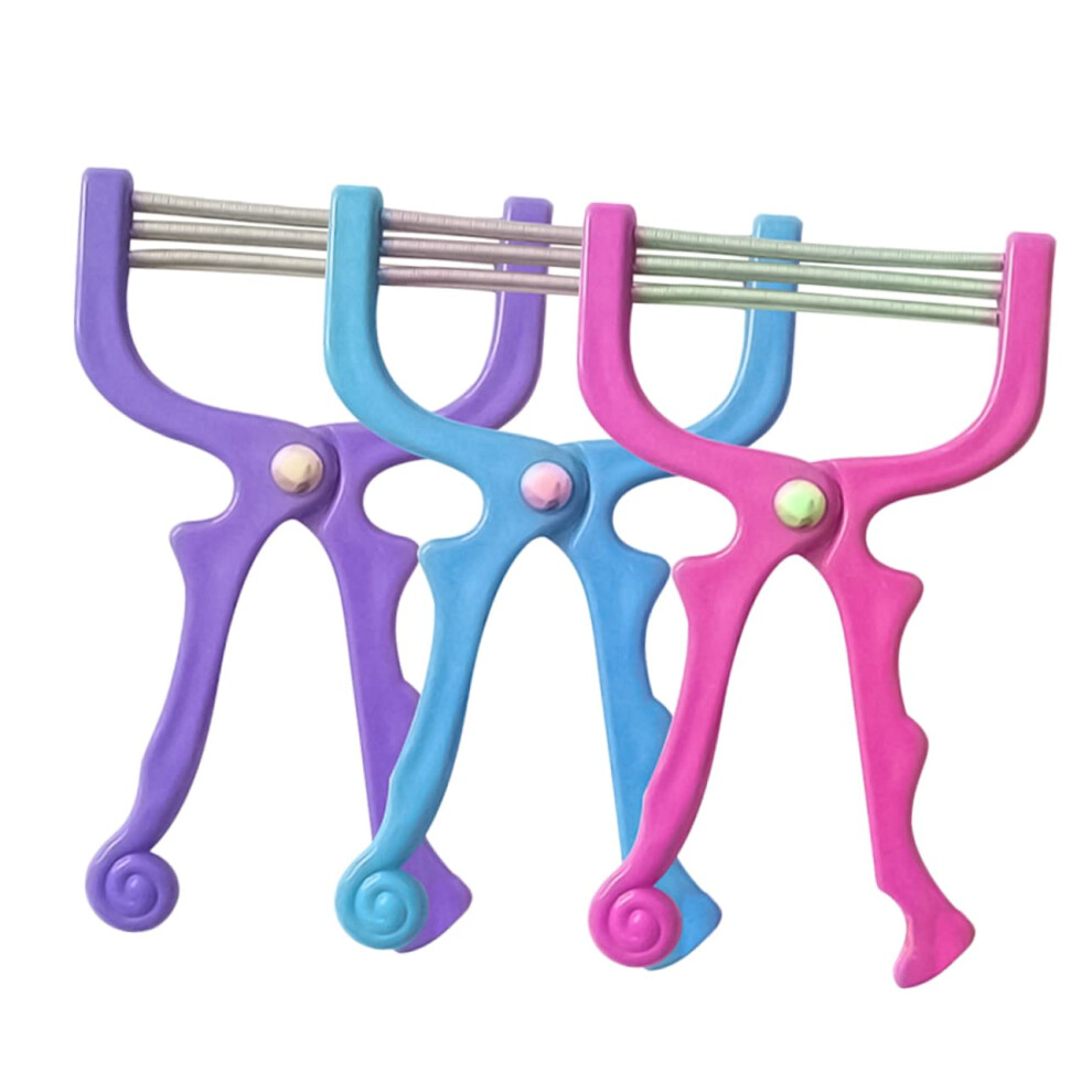 3PCS Facial Hair Remover Spring Epilator for Women and Men Painless Upper Lip Cheeks Smooth Skin