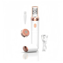 Facial Hair Remover and Women's Epilator 2in1 Waterproof Painless for Face and Body White