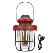 Lanterna de iluminação 360 graus, estilo vintage, recarregável, para aventureiros e entusiastas de decoração. Lanterna de emergência