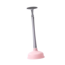 Toilet Plunger with Strong Suction Power, Quick Drain Unclogging, Durable Rubber, Pink Bathroom Tool