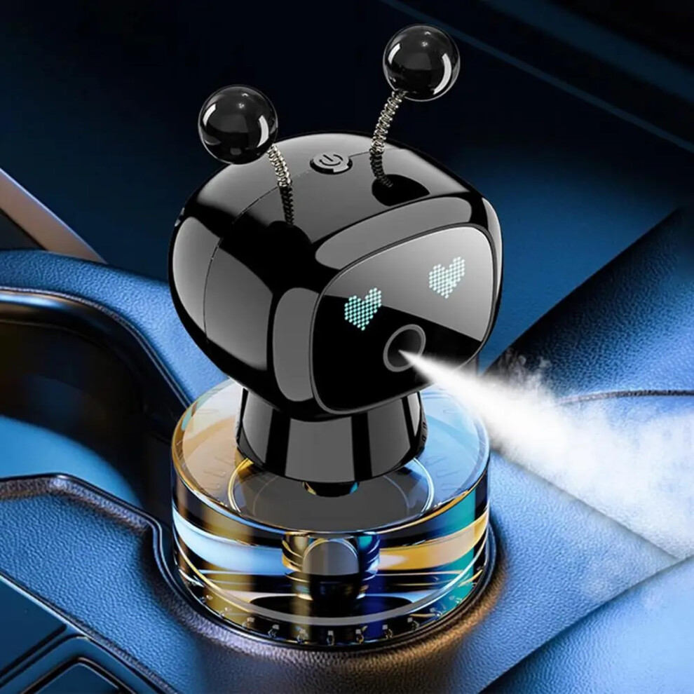 Mini Robot Car Air Freshener Diffuser With Smart Scent Control, Longlasting Fragrance, V2 Cologne Black 9001264756949