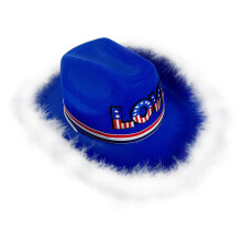 LOVE Homburg Cowboy chapeaux avec plume Unique Fedoras chapeau