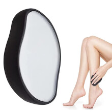 Hair Eraser Crystal Hair Remover Painless Exfoliating Tool for Women and Men Legs Arms Back Chest Black Gold