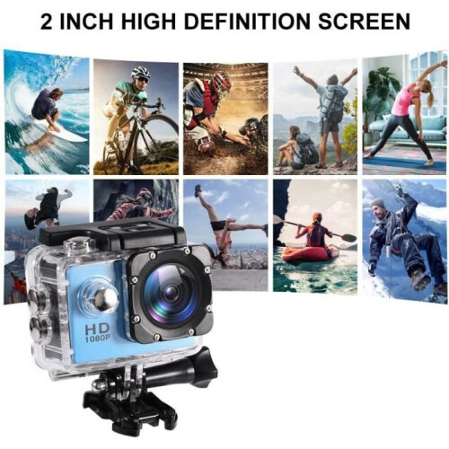 Caméra sous-marine étanche Full HD 1080p - Bleue 1
