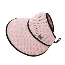 Chapeau souple de protection solaire pour femmes, chapeau-Rose