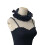 Collier à volants réglable et détachable, élégant,-Noir 1