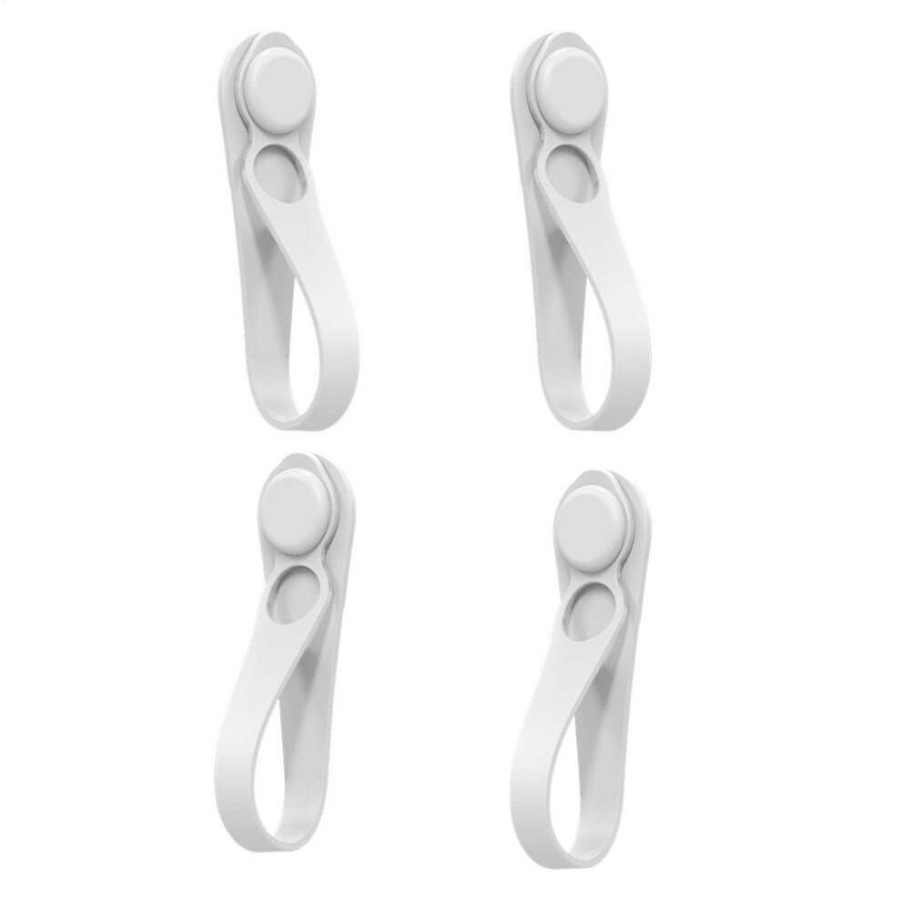 Silicone Device Cable Organizer 4 Pack Stickon For Appliances Cable Lifter Puller Handle Adhesive Ties For Hot Air Fryer, Toaster White 9119770562142