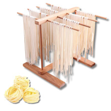 Pasta Dryer Wooden Foldable Stand with 8 Bars, 2 kg Noodle Drying Rack