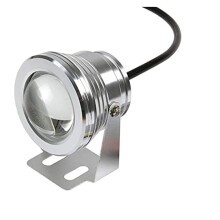 LED Underwater Pond Light IP68 10W 12V Cold White Waterproof Fountain Spotlight with Adjustable Bracket