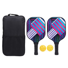 1 Paar Pickleball-Schläger, Fiberglas, vergrößerte