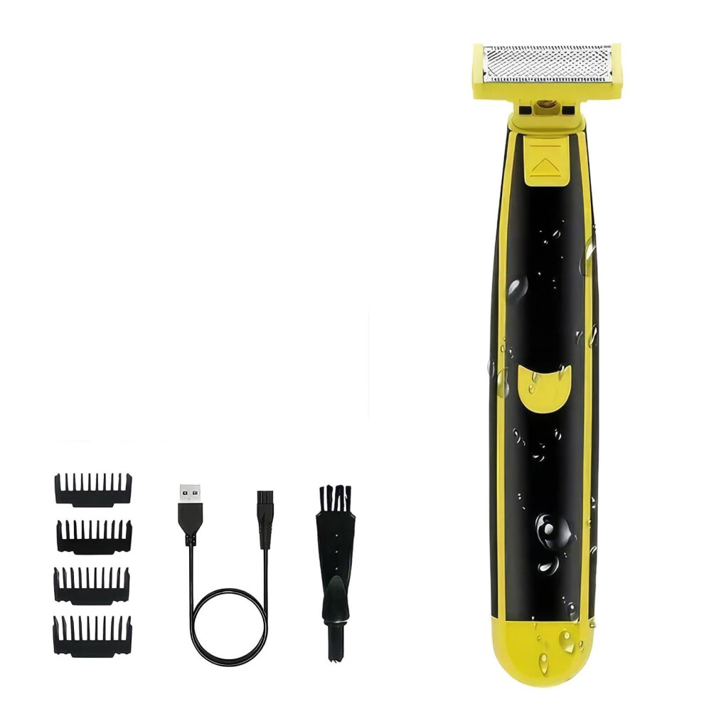 Electric Shaver for Men Waterproof Body Groomer Wet and Dry Rotary Beard Trimmer Model #6