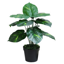 Canna violet artificiel d'intérieur, plante artificielle réaliste de 76 cm (30 pouces) aux feuilles éclatantes, montage facile et tiges flexibles