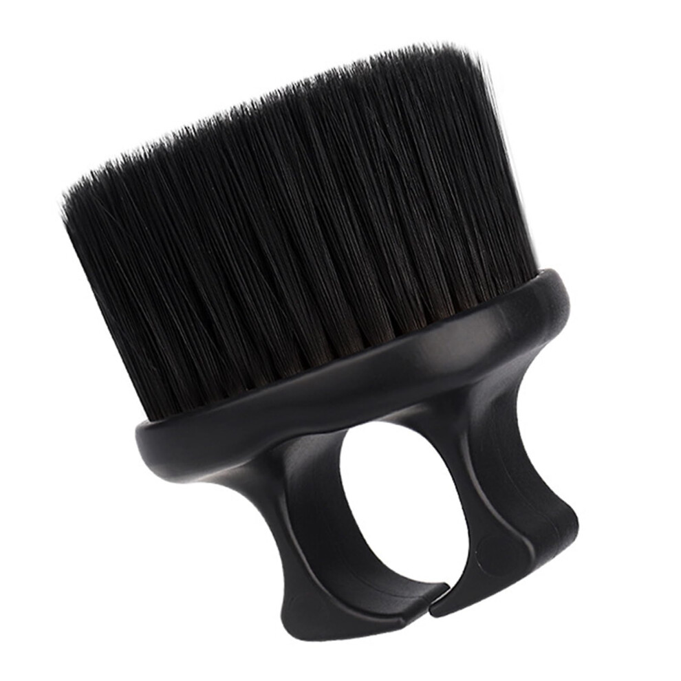 Black/Gold Beard Brush With Soft Nylon Bristles For Shaving And Mustache Grooming, Compact Design