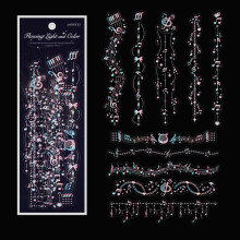 Transparente Silikonstempel mit Mondphasenmotiven, bösen Blicken und Galaxien-/Sternenhimmel-Motiven – ideal zum Basteln und Prägen.