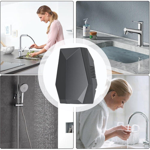 Automatic Hand Dryer with Fast Drying and Smart Sensor, Wall Mounted for Bathroom, Home, Hotel, Gray 2