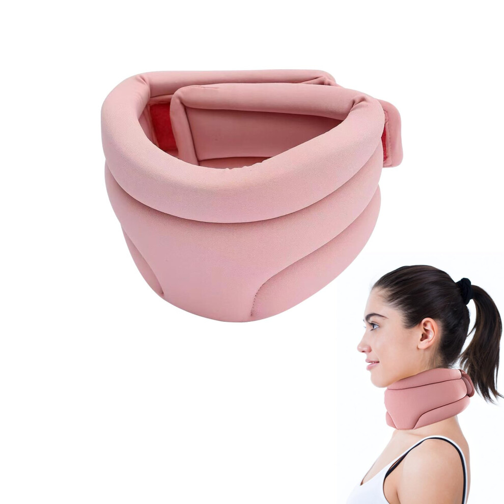 Pink Neck Support, Neck Stretcher, Sleeping Aid, Neck Support, Snoring Cervical Collar, Neck Brace For Neck Pain And Support (Pink)