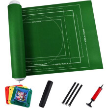 Tapis de puzzle - ZGEER - Tapis de puzzle portable en feutre - Vert