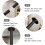 Black Hanging Oval Vanity Mirror with ExplosionProof Glass, Ceiling Mounted, 40x60cm Adjustable 3