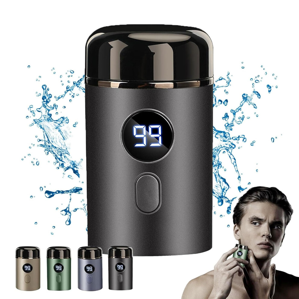 Mini Electric Shaver for Men USB Rechargeable Waterproof Razor with 3D Floating Blades 7200rpm
