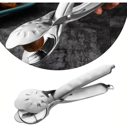 Chestnut Cracker Compact Stainless Steel With Wave Grip Handle For Easy Chestnut And Walnut Opening 1