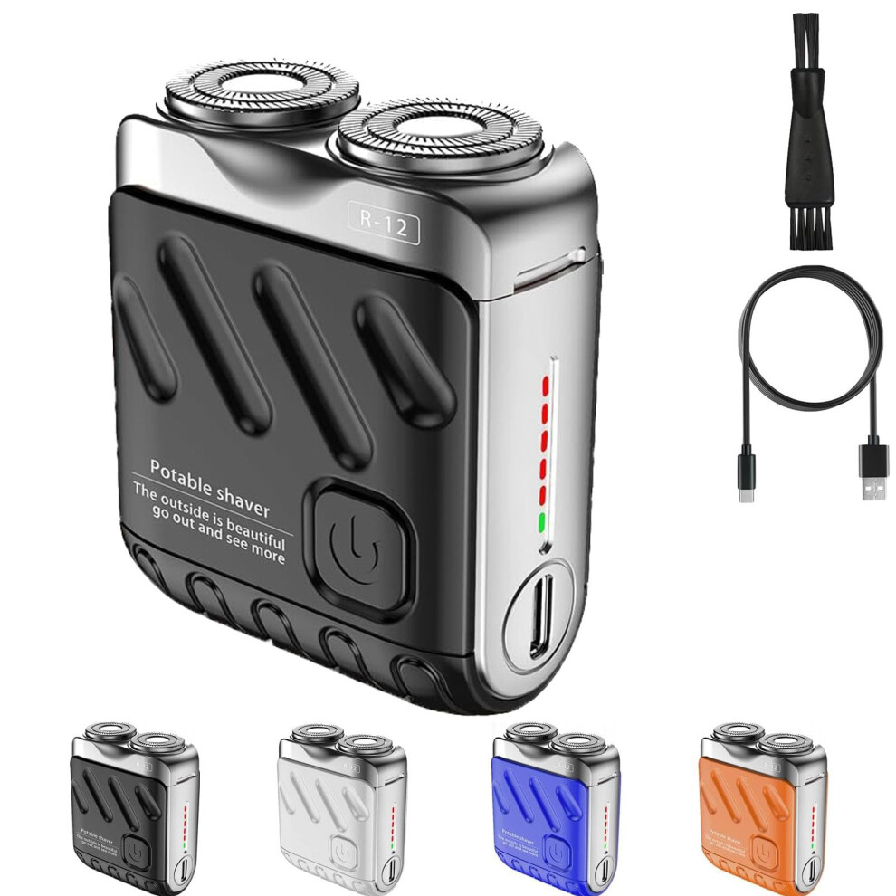 Electric Shaver for Men Waterproof USB Rechargeable Rotary Shaver Wet Dry Beard Nose Sideburns