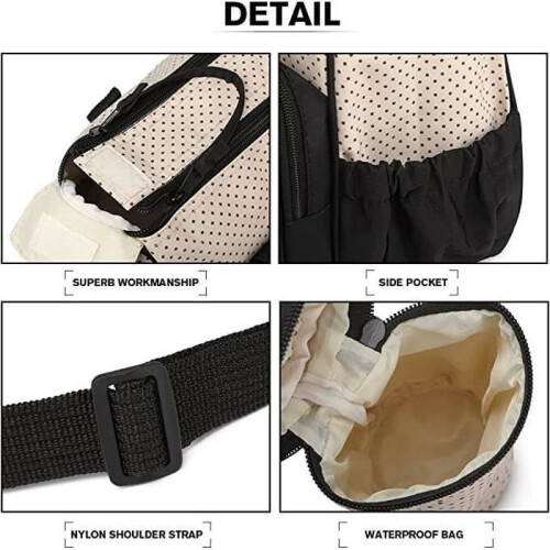 Lot de 5 sacs à langer pour maman et bébé - Noir 1