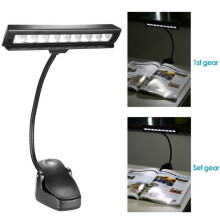 Lampe LED à 2 niveaux de luminosité et col de cygne réglable pour pupitre, piano, fosse d'orchestre, bureau, table
