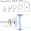 Support pour caméra bébé, support flexible pour babyphone, rotation à 360, pliable, bleu 2