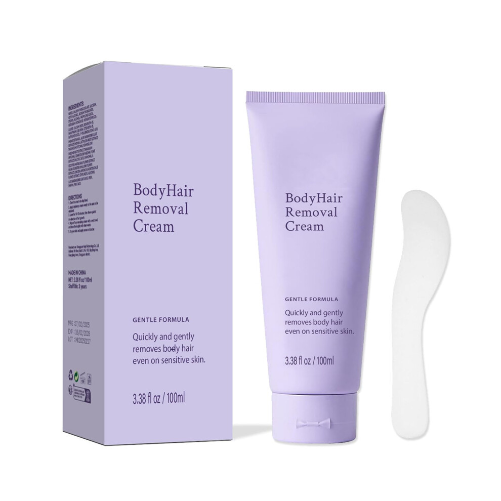 Cream Hair Removal For Women And Men, Painless 2In1 Formula For Legs And Body, Skinfriendly