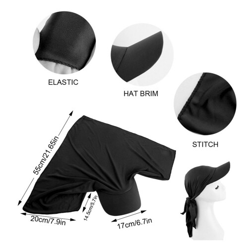 Turban unisexe, casquette de Baseball décontractée, taille-Gris 1